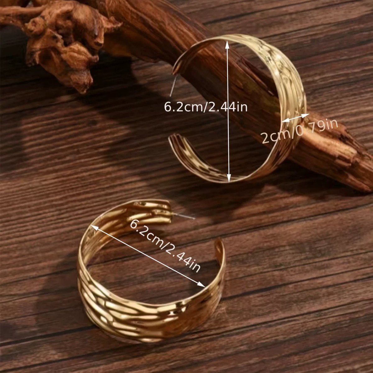 Bold Statement Gold Hoop Earrings