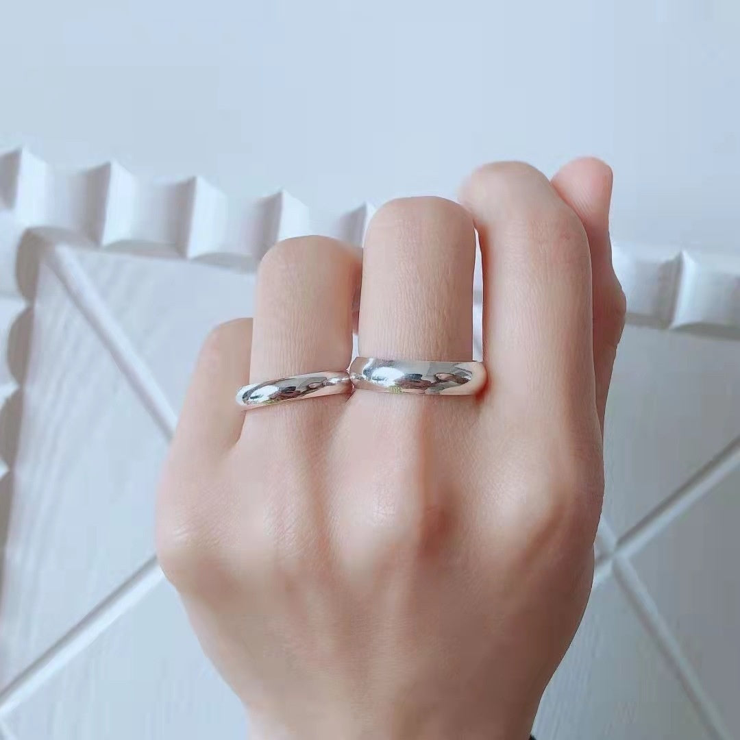 Silver Plated Ring Smooth Opening Accessories Gold Plated